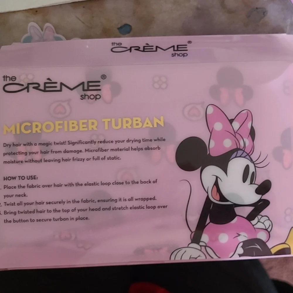 The Crème Shop - Disney Minnie Mouse Microfiber Turban - 2 Pack NEW